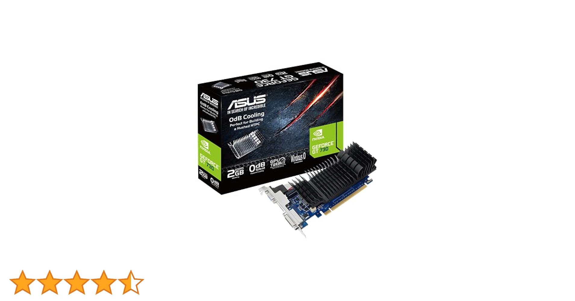 ASUS GeForce GT 730 2GB GDDR5 Low Profile Graphics Card for